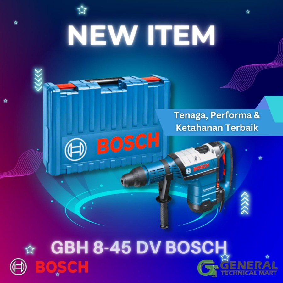 Bosch GBH 8-45 DV Rotary Hammer / Hammer Drill / Mesin Bor Bobok Beton