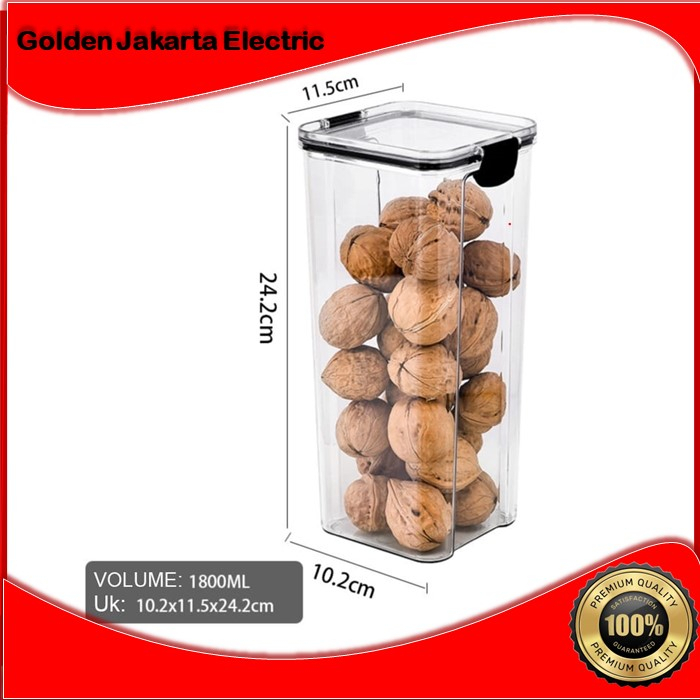 Toples Makanan C90/C91/C92 Storage Jar Tempat Penyimpanan Cereal Food Container