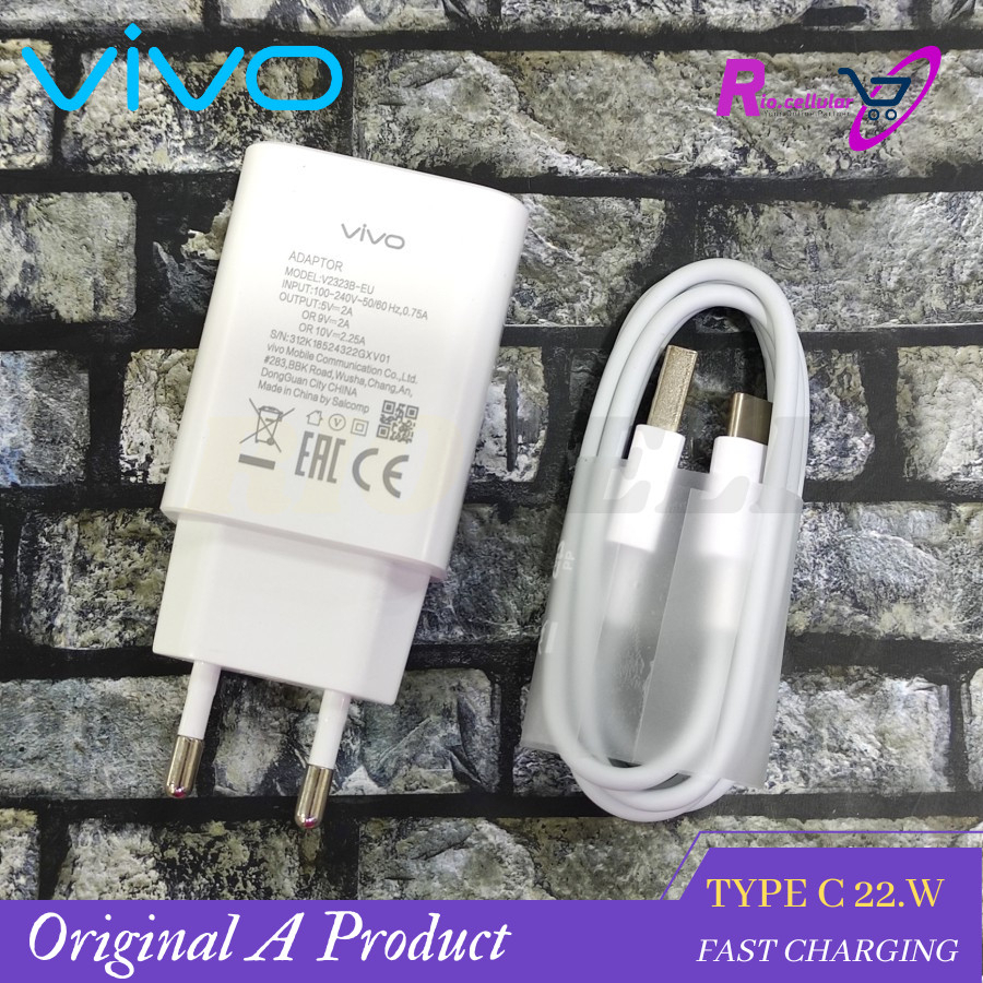 CHARGER VIVO S1 PRO, Y51, V17, 9V - 2A / 18W USB C FAST 100%A PACK