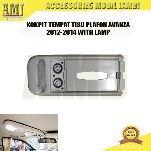 KOKPIT/ROOF CONSOLE/TEMPAT TISU PLAFON AVANZA 2012-2014 WITH LAMP
