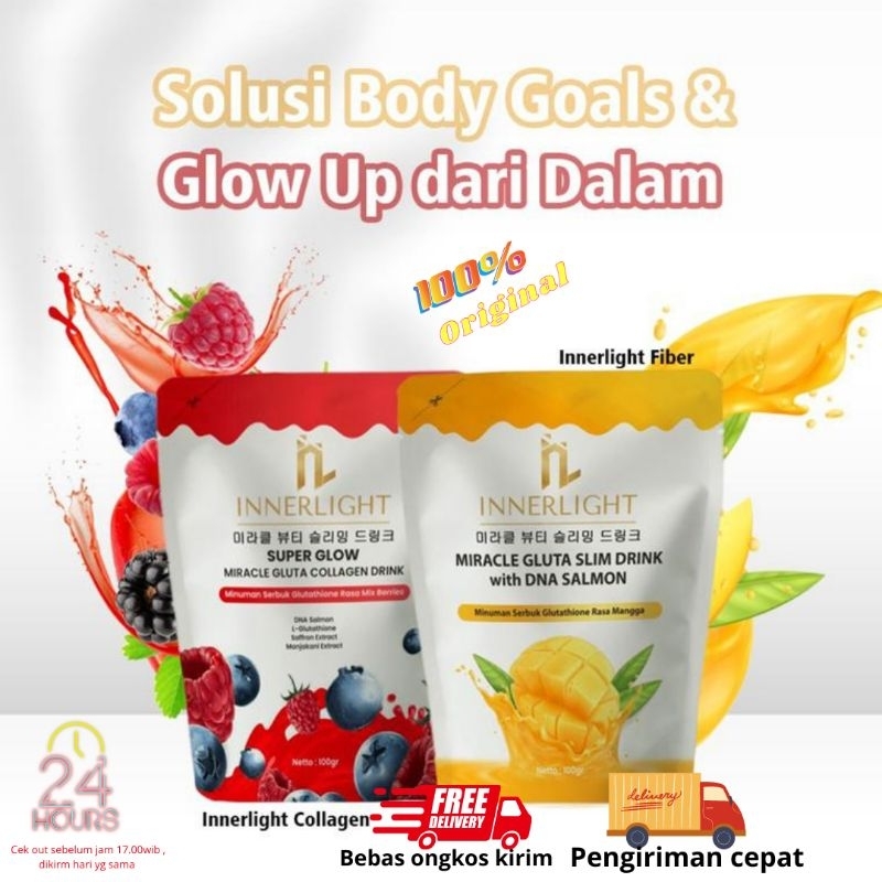 GLUTA COLLAGEN DRINK & SERAT FIBER DRINK -INNERLIGHT