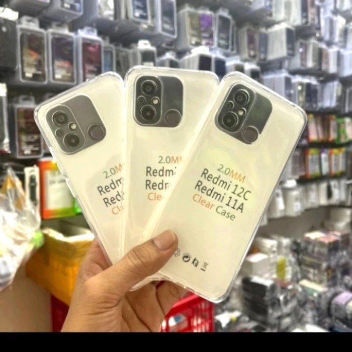 Soft Case OEM Transparan Redmi 9A/12C/Note 12 Pro 5G/11A/Note 12 4G Clear Ultra Thin TEBAL 2.0mm SUPER CLEAR