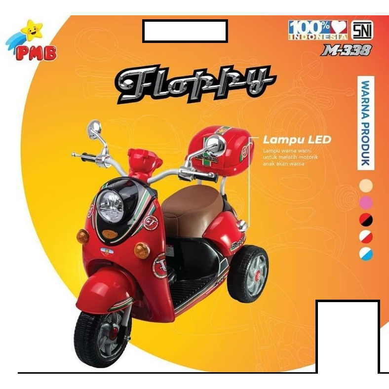 Motor Aki PMB M338 Scoopy Motor Mini M 338 Motor Mainan Anak motor-motoran anak - onlinepratama88