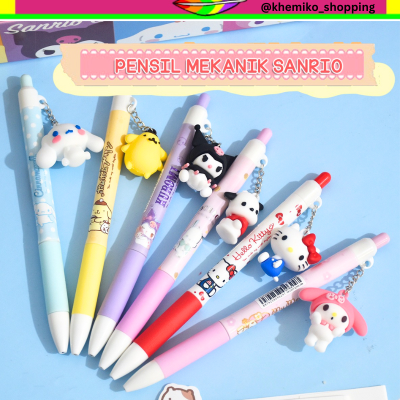 

PENSIL MEKANIK SANRIO GANTUNG PENSIL MEKANIK LUCU PENSIL CETEK ALAT TULIS SEKOLAH PENSIL UNIK @khemikoshopping
