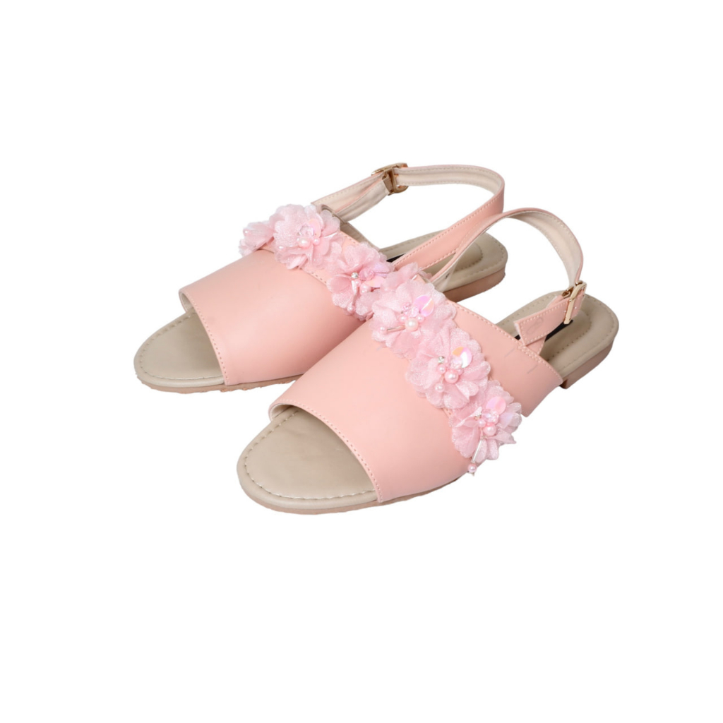 Nadilastuff Signature Raya collection Fransisca Organza Sandal Flat Wanita Premium