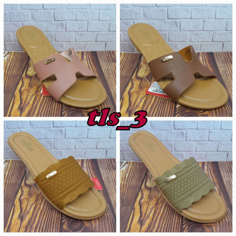Sandal Carvil Wanita Nazira Alvena Ori 36-40 Sendal Flat Cewek
