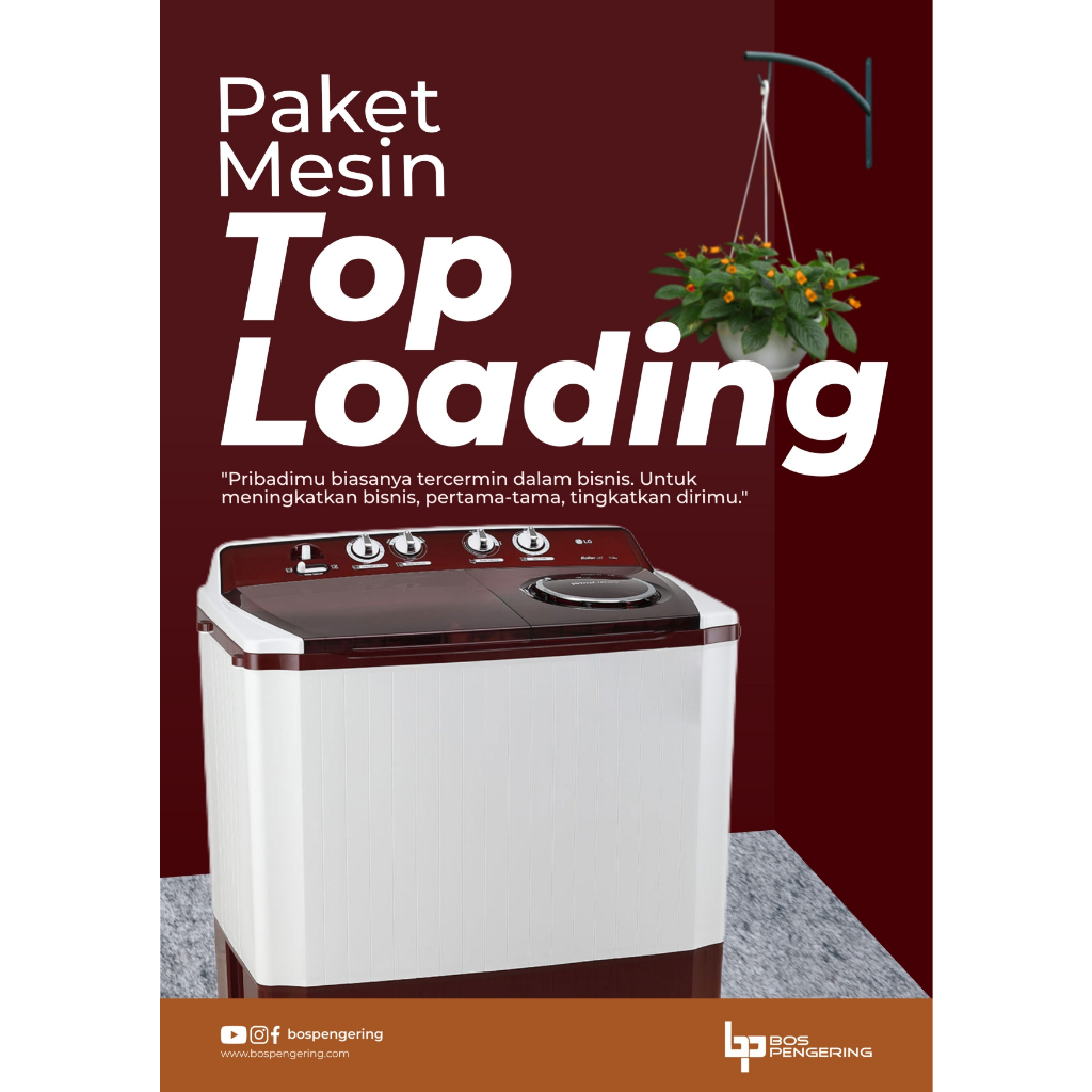 Paket Usaha Laundry Paket Laundry Mesin Top Loading Siap Pakai