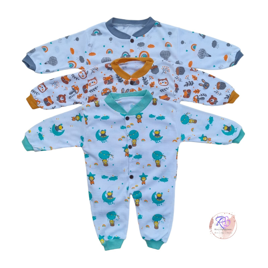 Sleepsuit bayi murah / jumper panjang/ piyama bayi jumsuit buka kaki