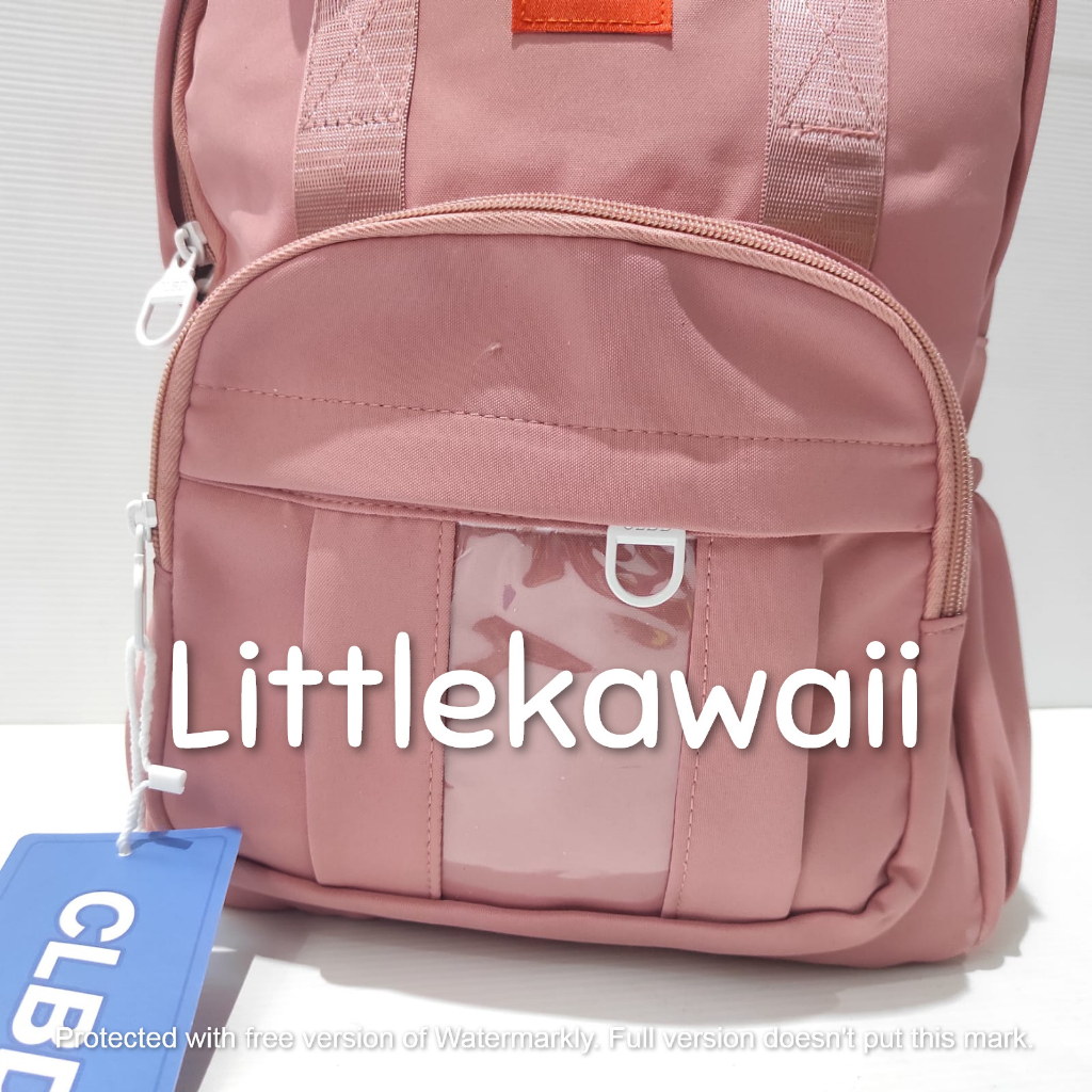 LK/Tas Ransel Laptop Backpack Parasut Tenteng Sekolah Fashion Korean Style Anak Remaja Dewasa Transparan CLBD Import