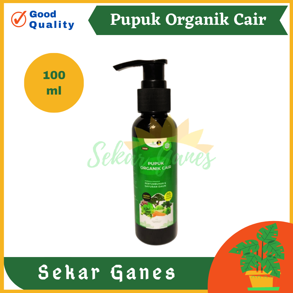 Sekarganes Pupuk Organik Cair POC untuk Tanaman Sayuran dan Pertumbuhan Daun Pupuk Hayati Pupuk Daun Kemasan 100ml 500ml