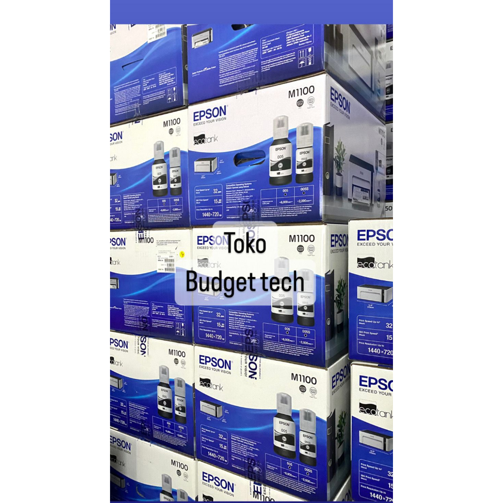 Printer Epson M1100 EcoTank Monochrome M1100 Ink Tank ( cetak hitam putih ) Garansi Resmi