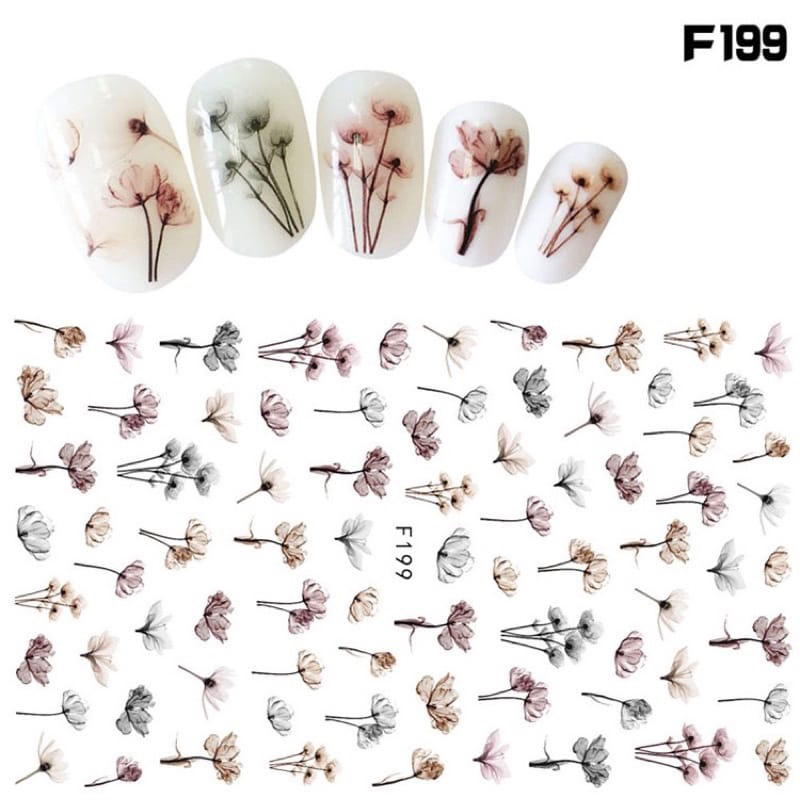 Stiker kuku 3D Anti Air LUXURY BRAND LOGO Bunny High Quality Nail Stickers