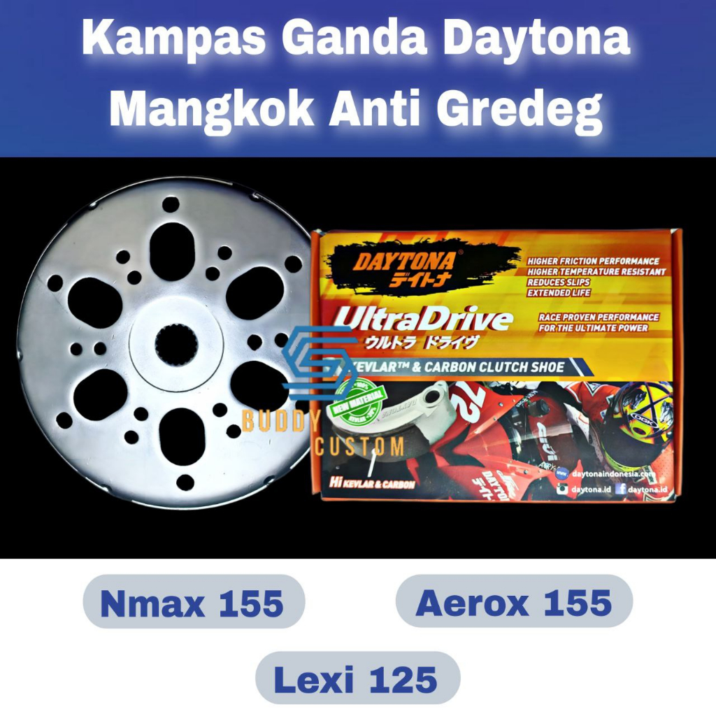 Mangkok Kampas Ganda Nmax 155 Aerox 155 Lexi 125 Kampas Ganda Daytona