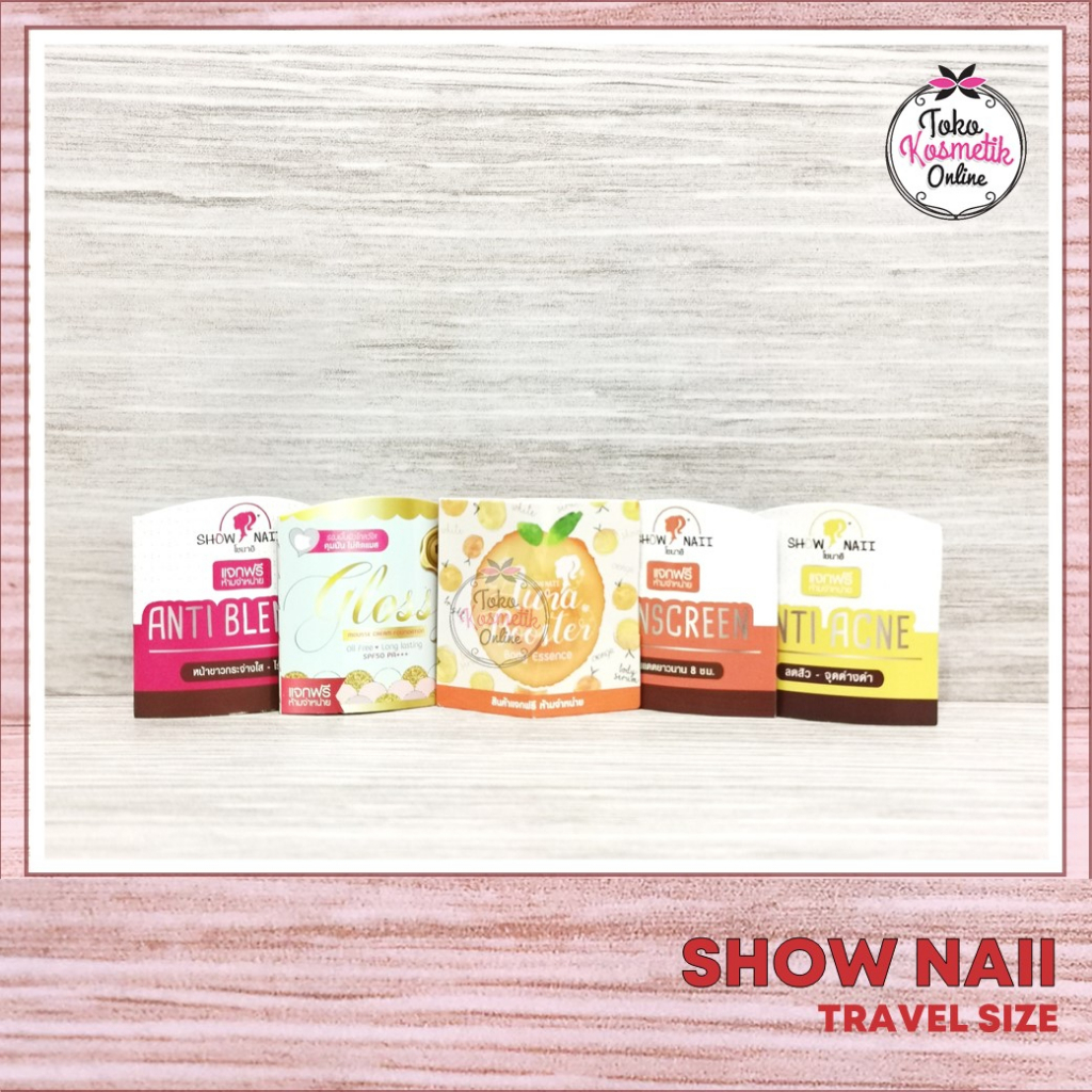 [TRAVEL SIZE] SHOW NAII GLOSSY MOUSSE CREAM FOUNDATION - SHOW NAII ANTI BLEMISH - SHOW NAII AURA BOO