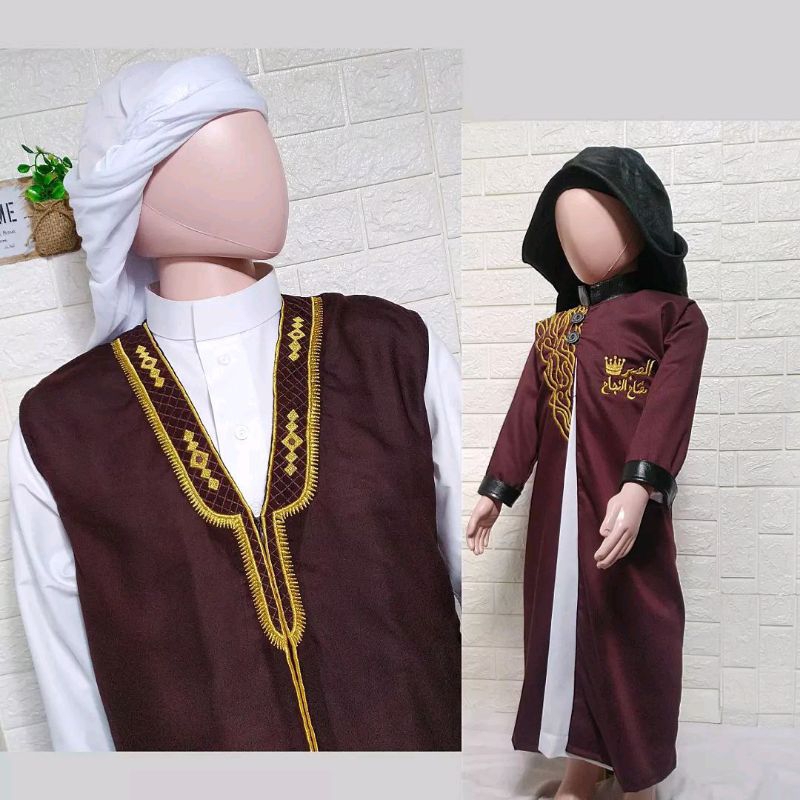 Baju Muslim Rompi Pria ARAB COUPLE Ayah Anak Laki-Laki Jubah Gamis Pakistan India
