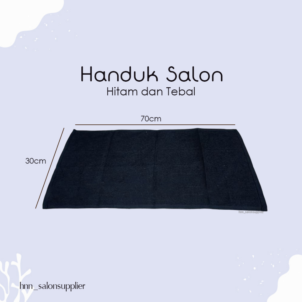 Handuk Sport Salon Barbershop Hitam Warna Warni Tebal