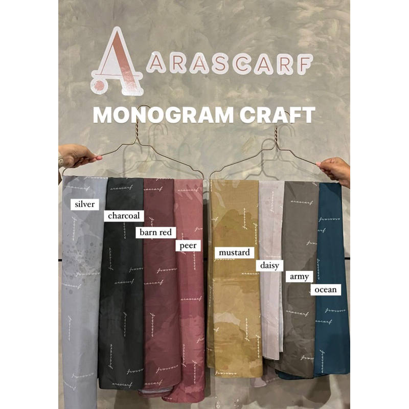 MONOGRAM CRAFT VOAL BY ARASCARF
