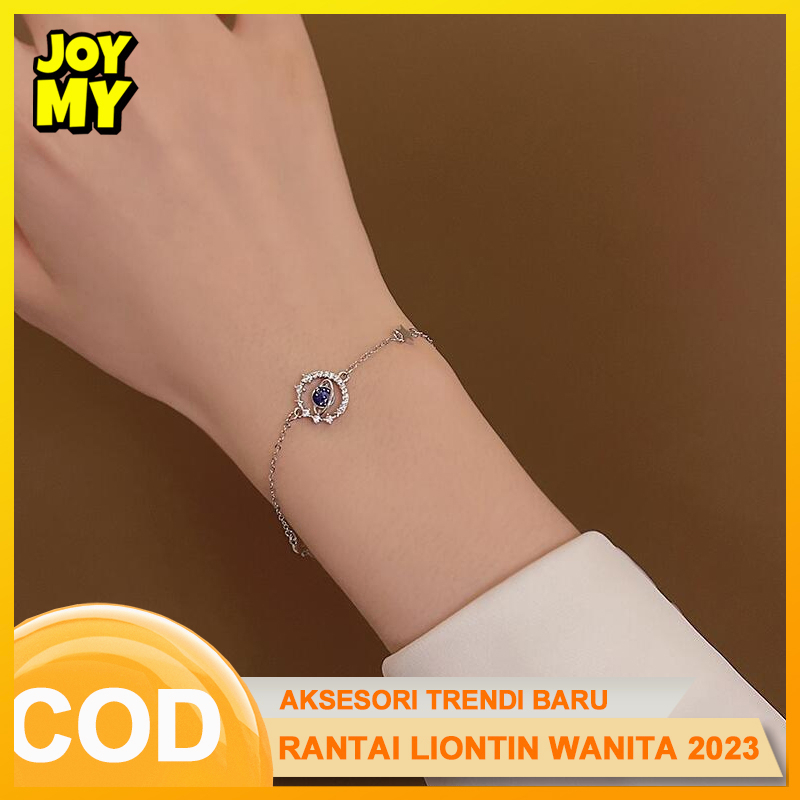 Gelang tangan manik-manik aksesoris wanita import korea Gelang couple aesthetic terbaru 2023 Gelang titanium wanita anti karat murah