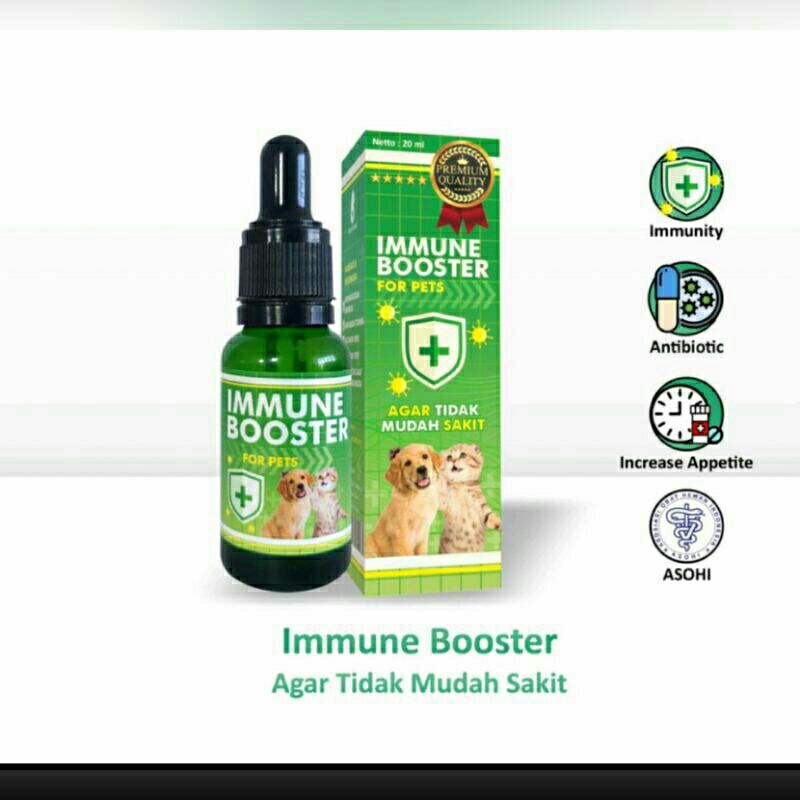 IMMUNE BOOSTER  VITAMIN KUCING ANJING ANTI VIRUS MENINGKATKAN STAMINA IMMUNE