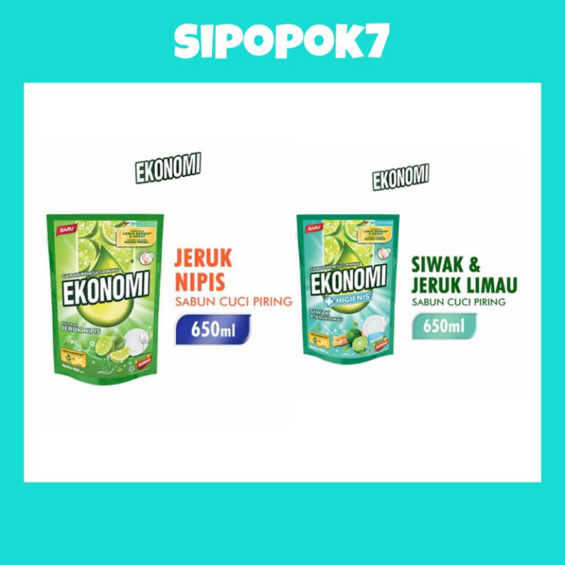 EKONOMI Sabun Cuci Piring Jeruk Nipis 650ml 650 ml