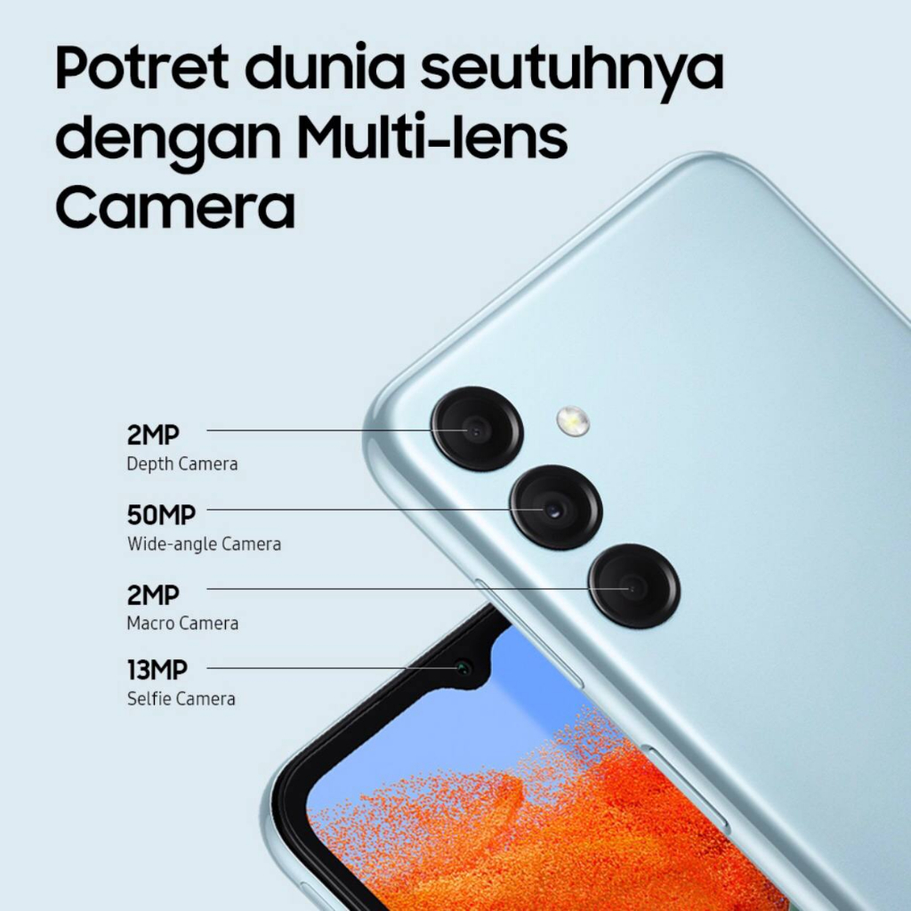 Samsung Galaxy M14 5G | 4GB+128GB | 6GB+128GB | Exynos 1330 | 50MP Triple Camera | NFC | 6.6 inches PLS LCD | Li-Po 6000mAh | Garansi Resmi Sein 1 Tahun