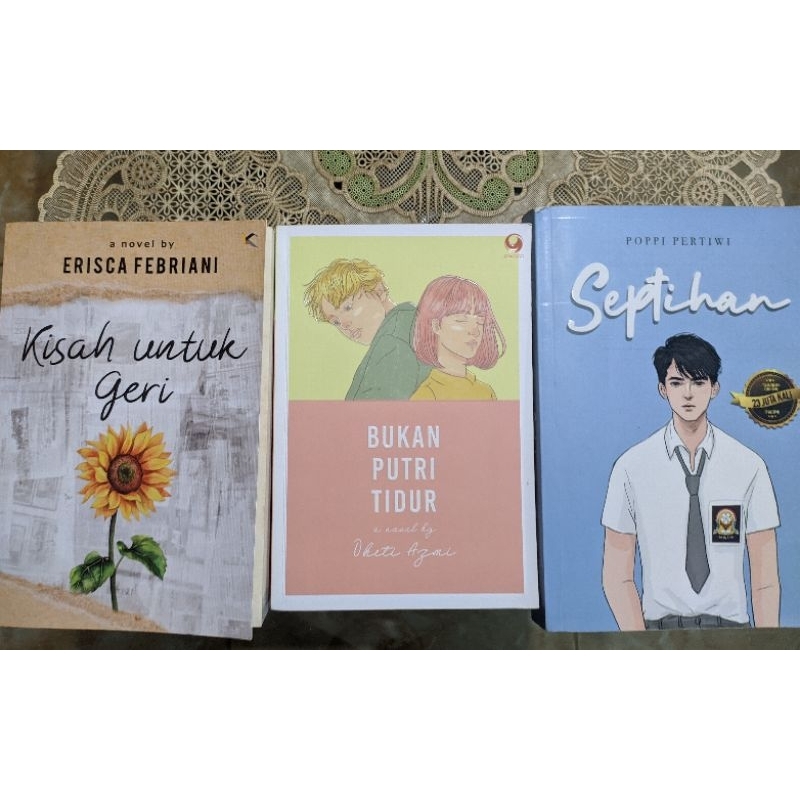 Preloved novel original Septihan, Kisah Untuk Geri, Bukan Putri Tidur