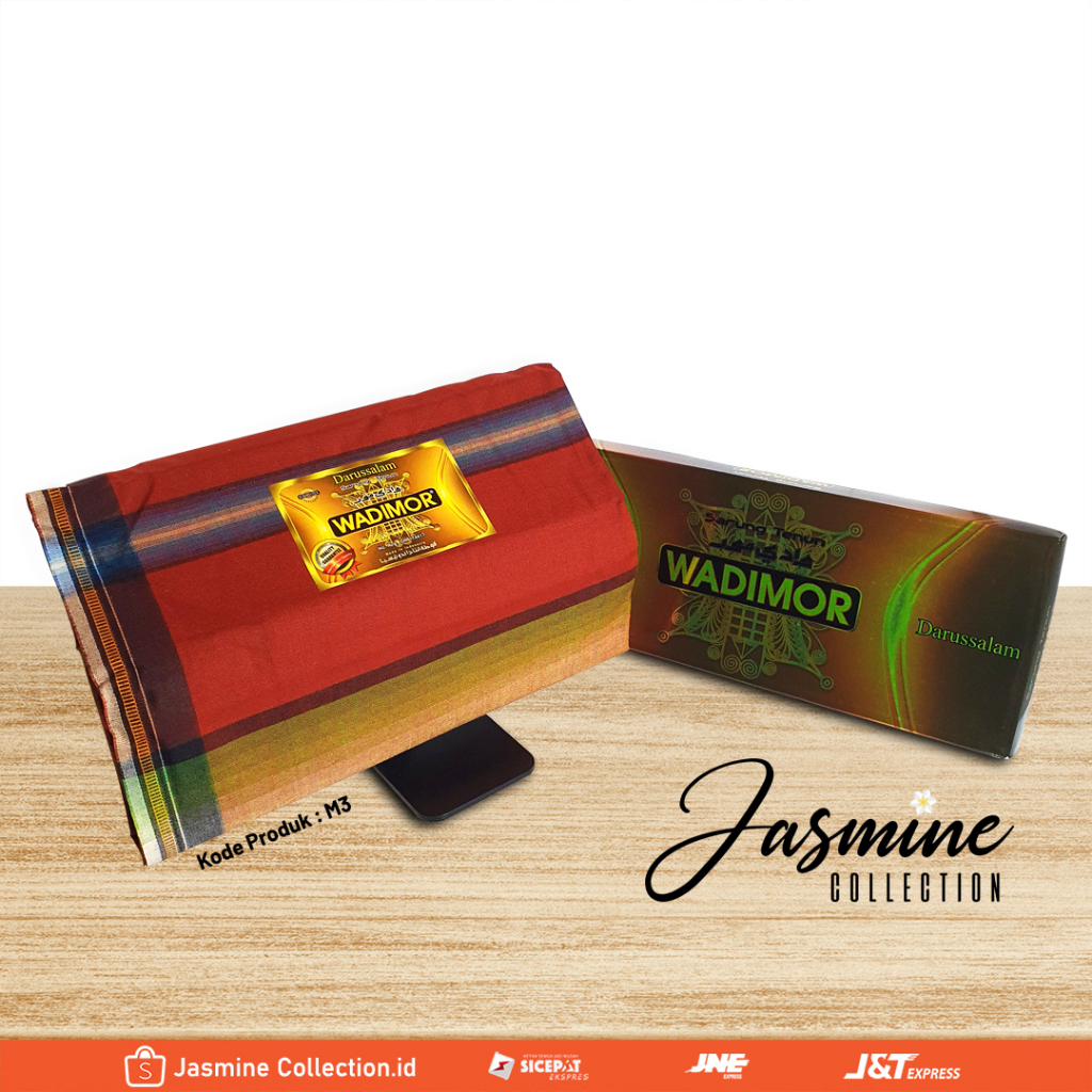 WADIMOR Sarung Tenun - MERAH (M3) + Dus