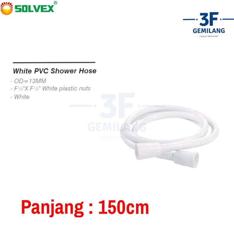 SOLVEX - Selang Shower Mandi Fleksibel Flexible 1/2 inch HIGH QUALITY