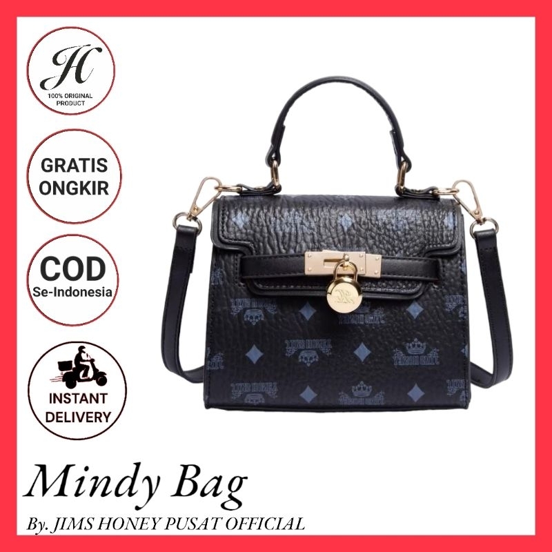 Tas Selempang Jimshoney Mindy Bag Satchel - Tas Mini Jims Honey Original - Tas Kulit Import Mewah Murah