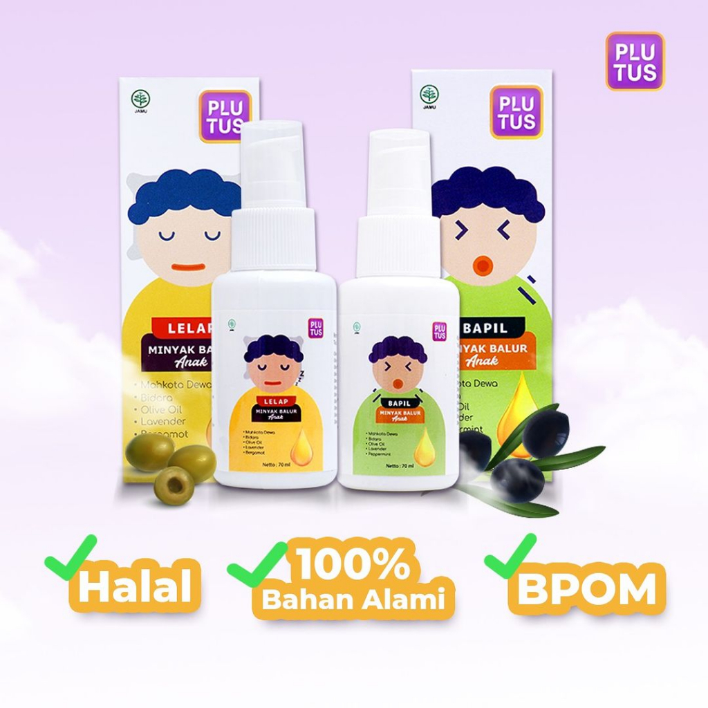 PLUTUS BAPIL &amp; LELAP MINYAK BALUR ANAK 70ML