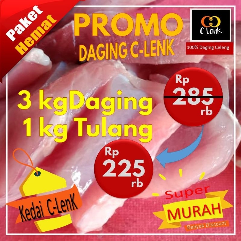 

Daging B2 Hutan, Promo Paket 3 kg Daging dan 1 kg Tulang