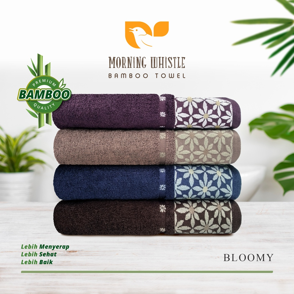 Terry Palmer Morning Whistle Bamboo Bloomy Handuk Mandi Dewasa Premium 70x135 cm Bambu