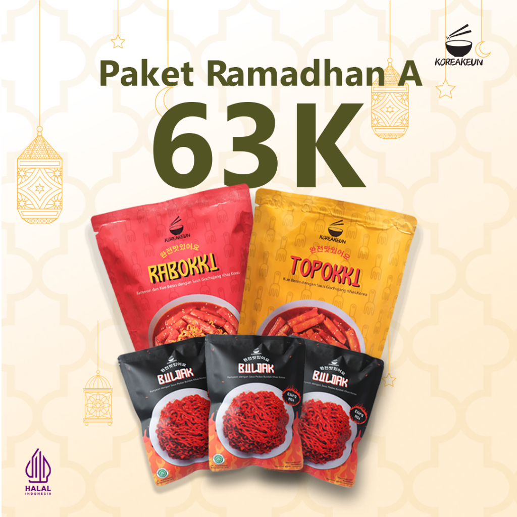 Rabokki + Topokki + 3 Buldak Paket Ramadhan
