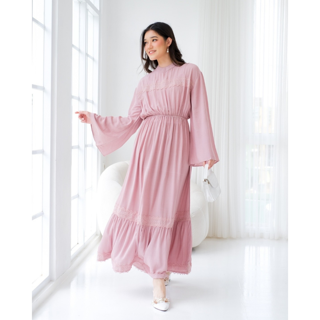 Myrubylicious ZORAIDA MAXI DRESS| DRESS WANITA | DRESS RAYON | DRESS BORDIR