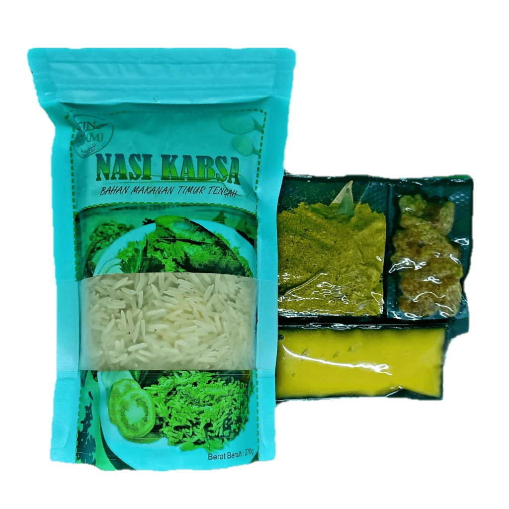 

paket Nasi Kabsa plus bumbu instan, basmati