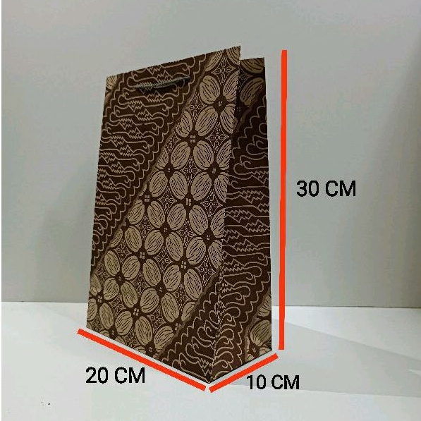 

Paperbag Motif Batik R6 Panjang size 20 x 10 x 30 ( P x L x T) Tas Hajatan, Tas Songgong, Tas Kertas