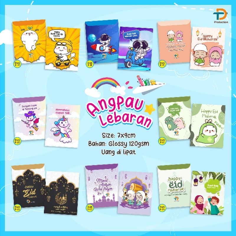 

Angpau lebaran 7x9cm/ Amplop lebaran idul fitri/ Ampau lebaran