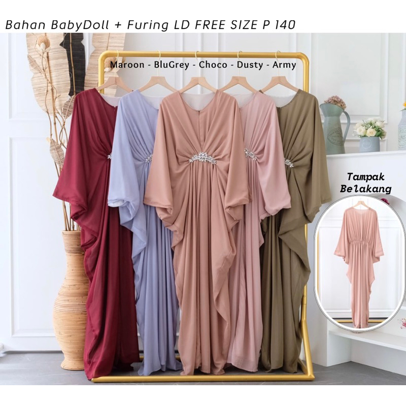 New ! Zara Kaftan / Kaftan lebaran/ gamis lebaran/ gamis kondangan