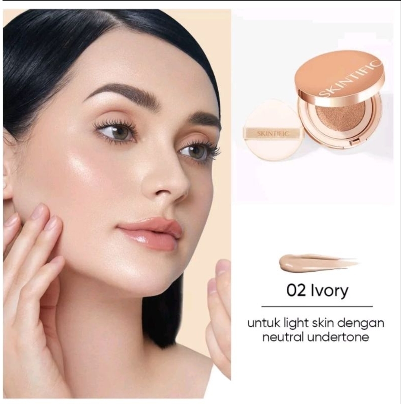 SKINTIFIC Cover All Perfect Cushion High Coverage Poreless&amp;Flawless Foundation 24H