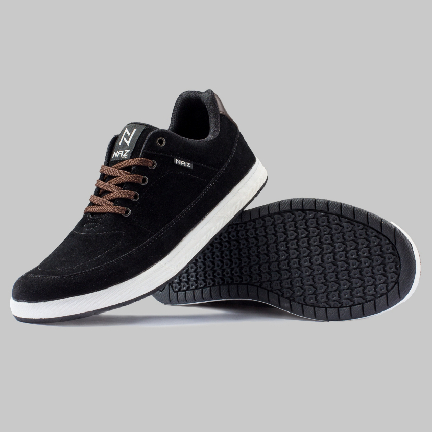 Harisson Series | Sneakers Hitam Sepatu Casual Kasual Polos Ori Pria Cowok Footwear | FORIND x NAZ