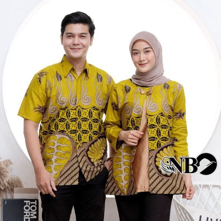 Batik Couple Modern Atasan Blouse Batik Kerja Kantor Wanita Seragam Batik M L XL XXL