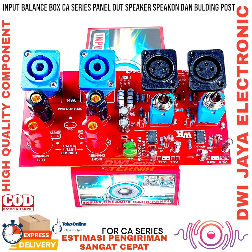 Terangshop17 Input Balance Kit Inbal Panel Belakang Box Ca Thunder Axl Xti