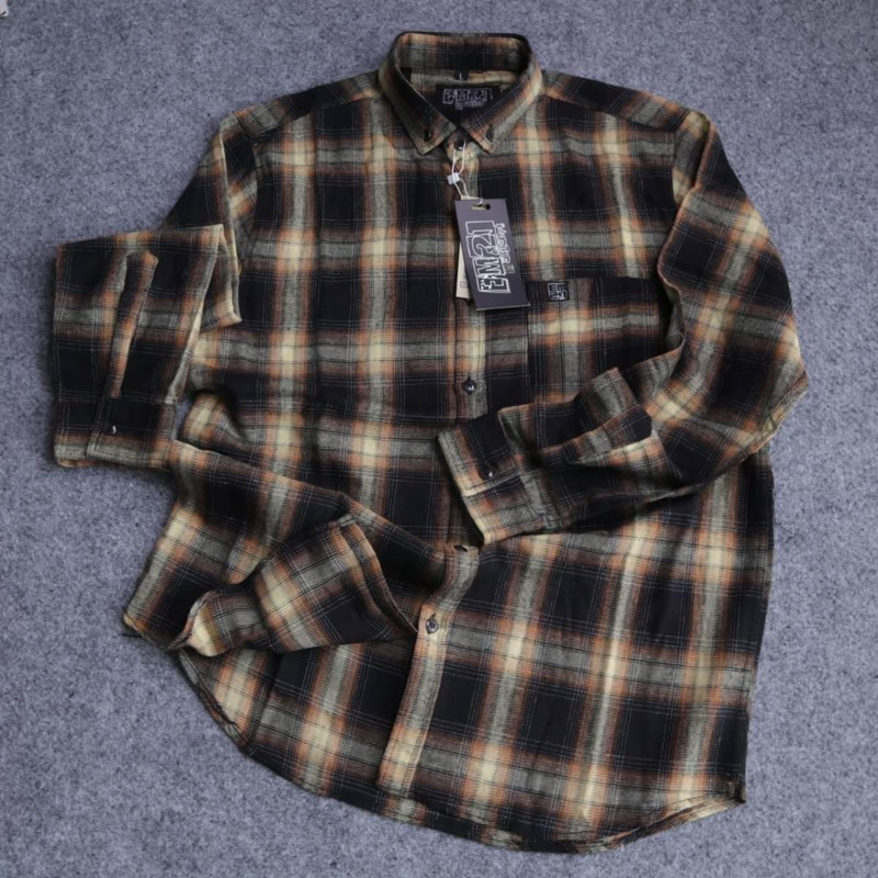 Kemeja flanel panjang pria casual Exclusive kemeja flanel distro