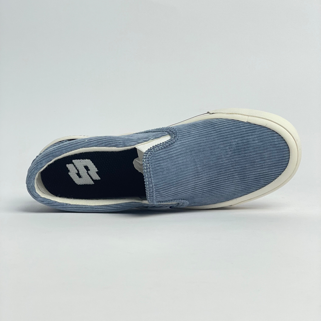 SIDSNEAKS - Sepatu Slip On Exelas Corduroy Blue