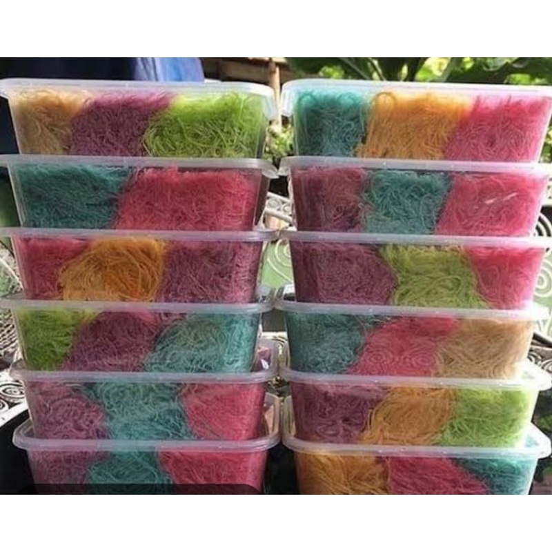 

rambut nenek/arumanis/rambut pelangi kemasan tepak 250 gr