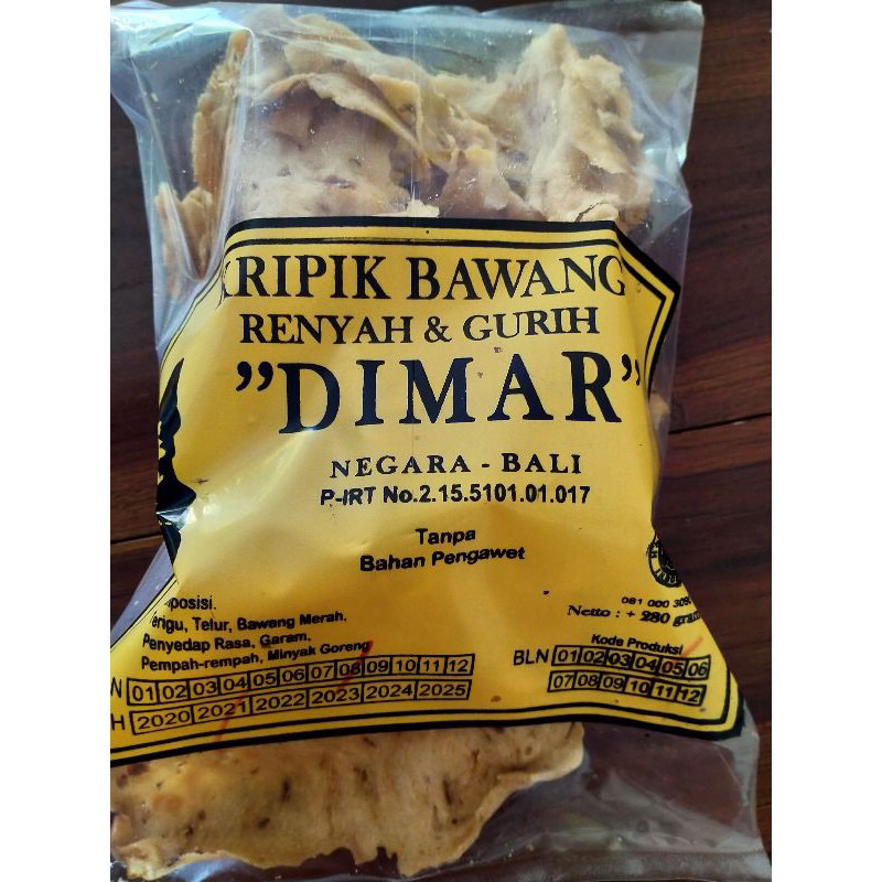 

Keripik Bawang Dimar Khas Negara