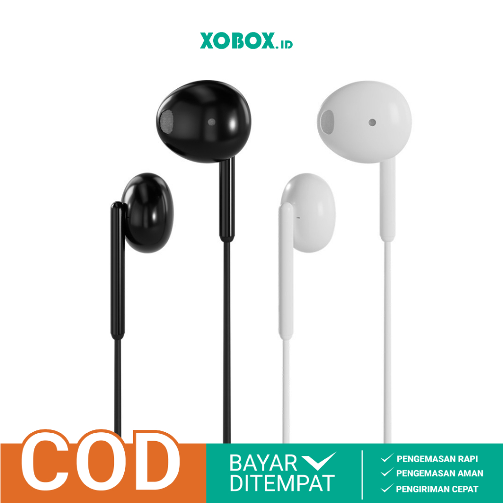 Headset U20 Earphone Wired Bass Kisonli Android Kabel Jack 3.5 mm Original - XOBOX