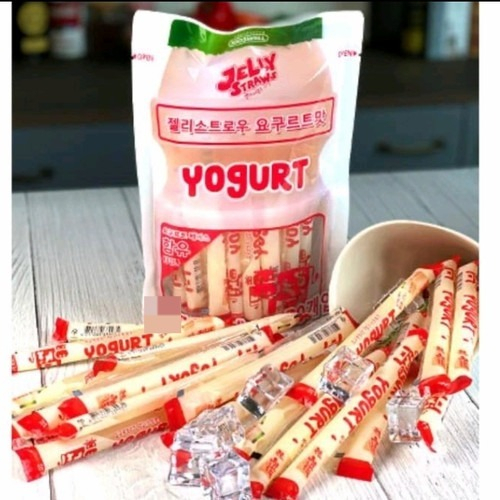 Yogurt yoghurt Jelly Straw KOREA isi 20