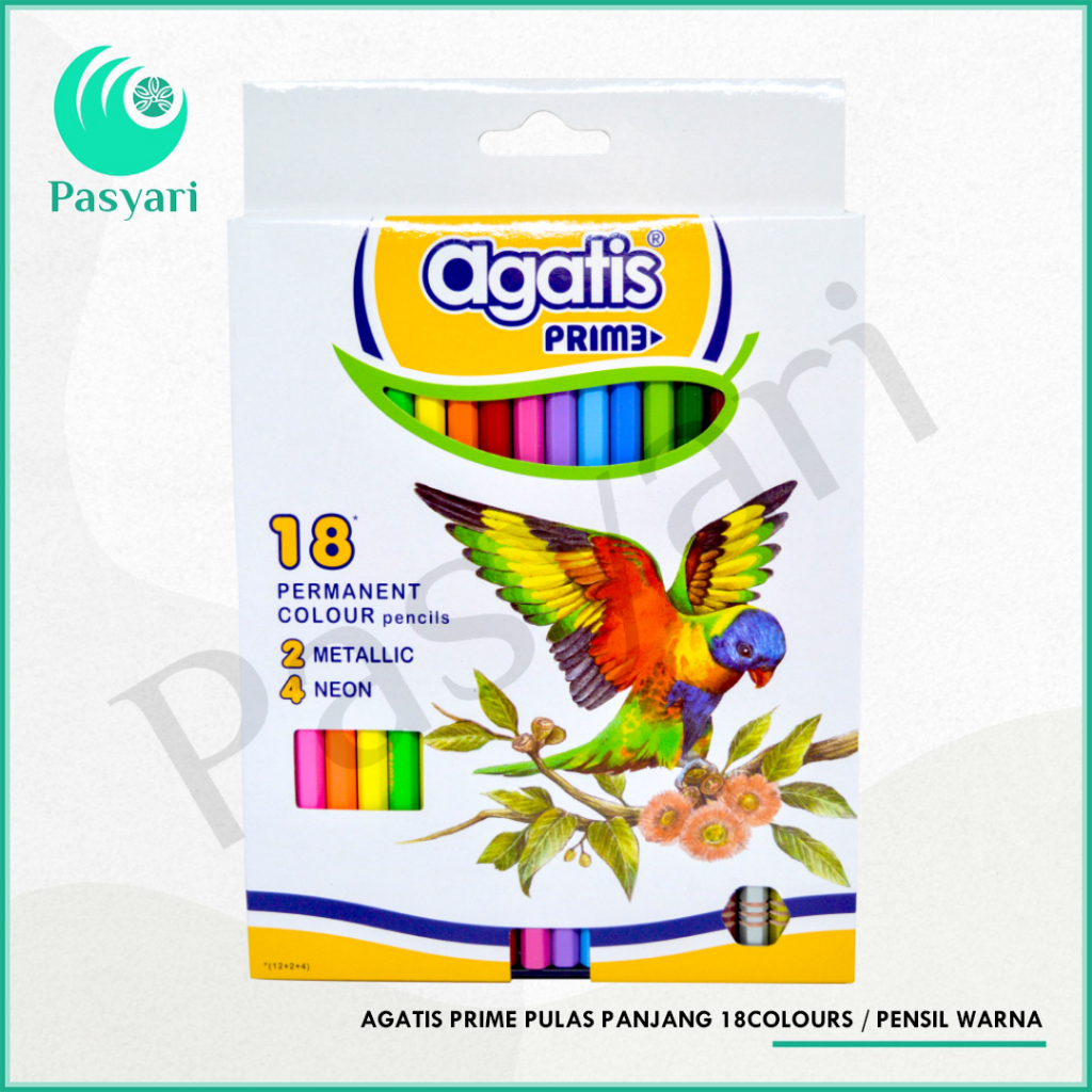 

AGATIS PRIME PULAS PANJANG 18COLOURS / PENSIL WARNA