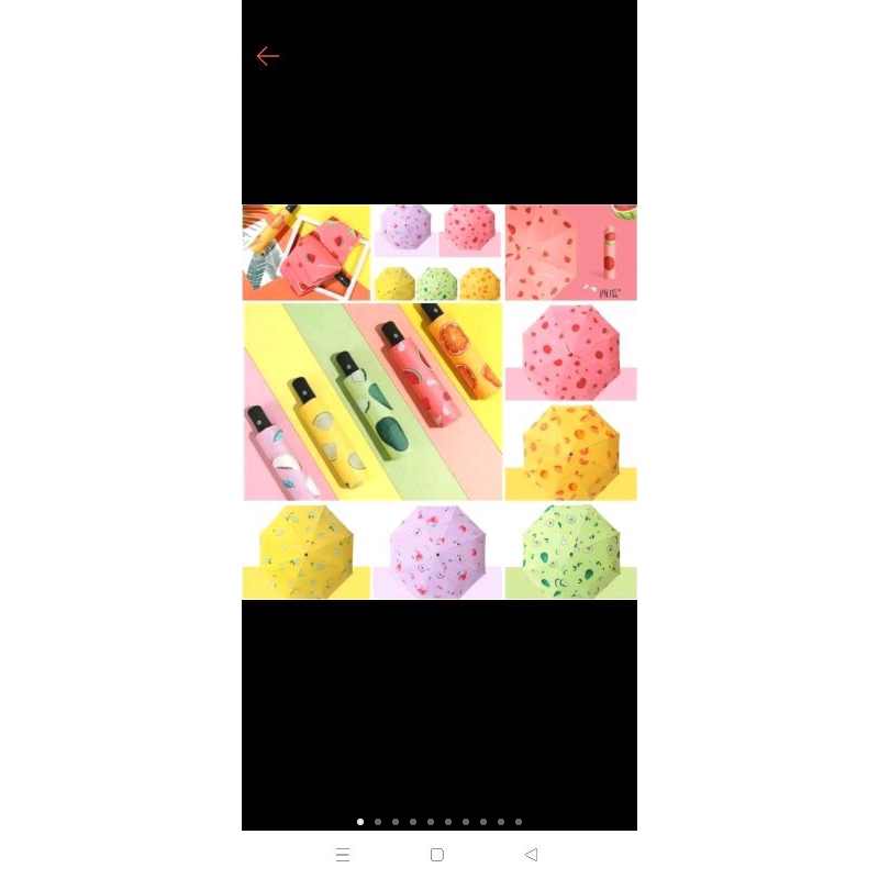 payung lipat karakter buah